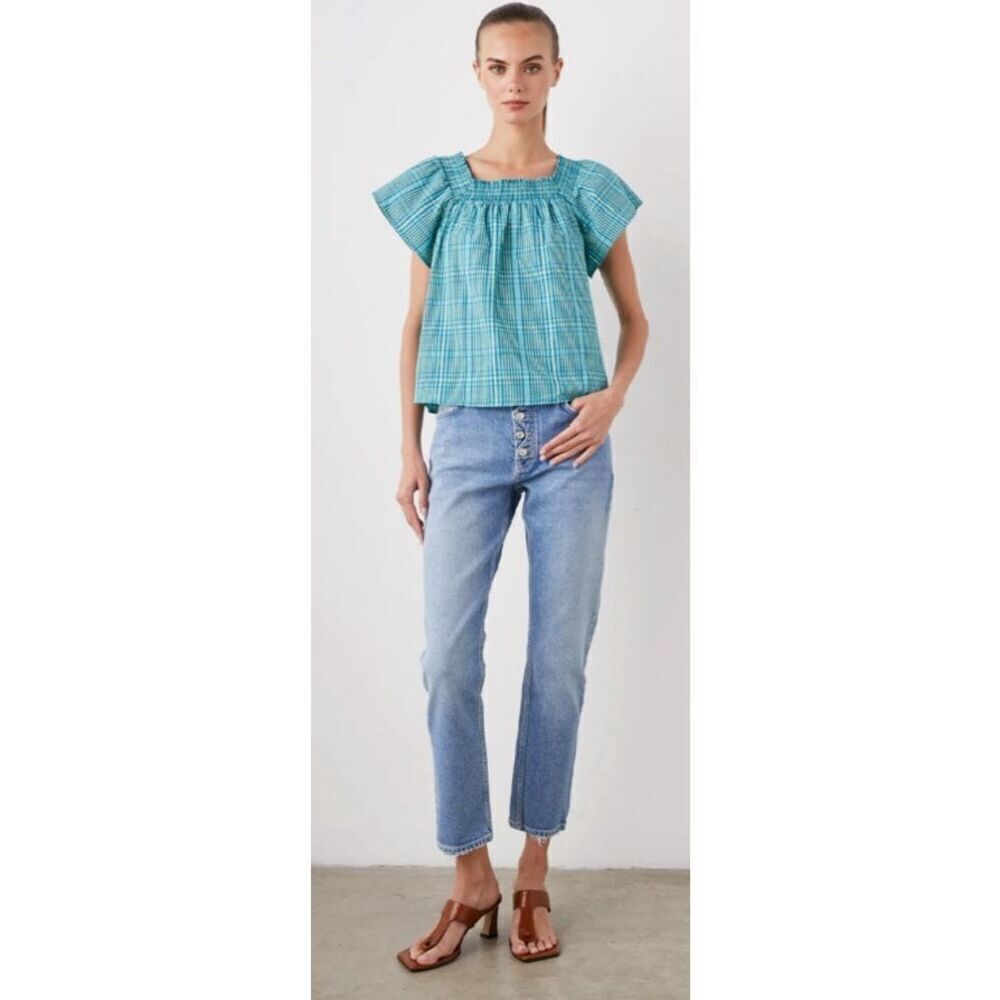 Rails Sonora Shirt in Augusta Mini Check NWOT Size Large